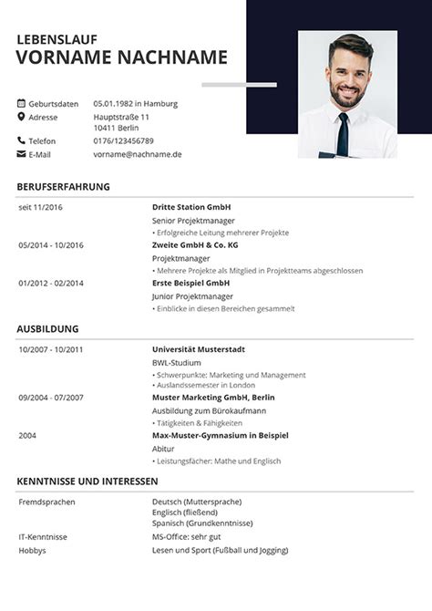 Aktuelle Lebenslauf Vorlagen & Muster für deine Bewerbung.